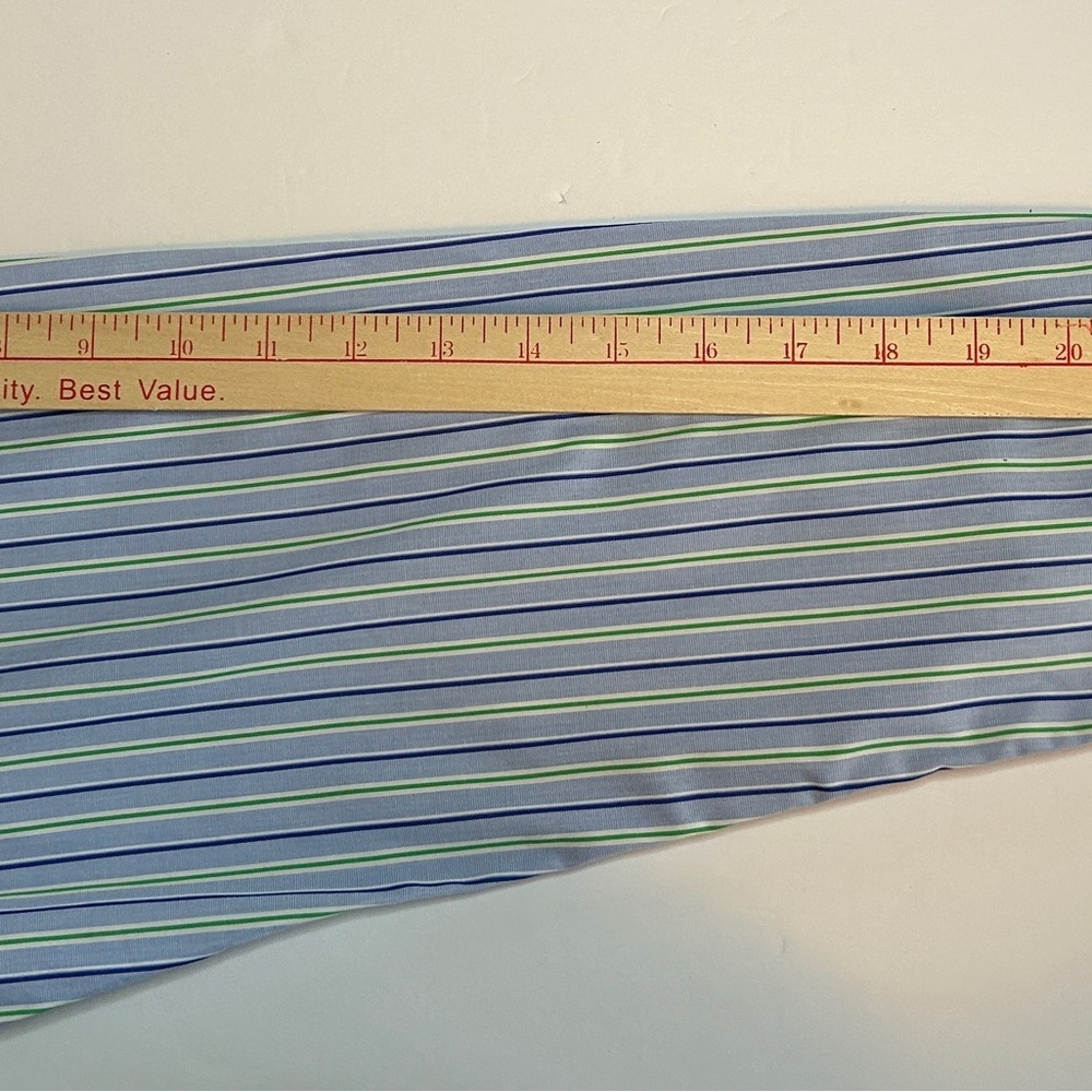 Polo Ralph Lauren Mens Contrast Stripe Dress Shirt Blue Green Navy XXL - Picture 7 of 7